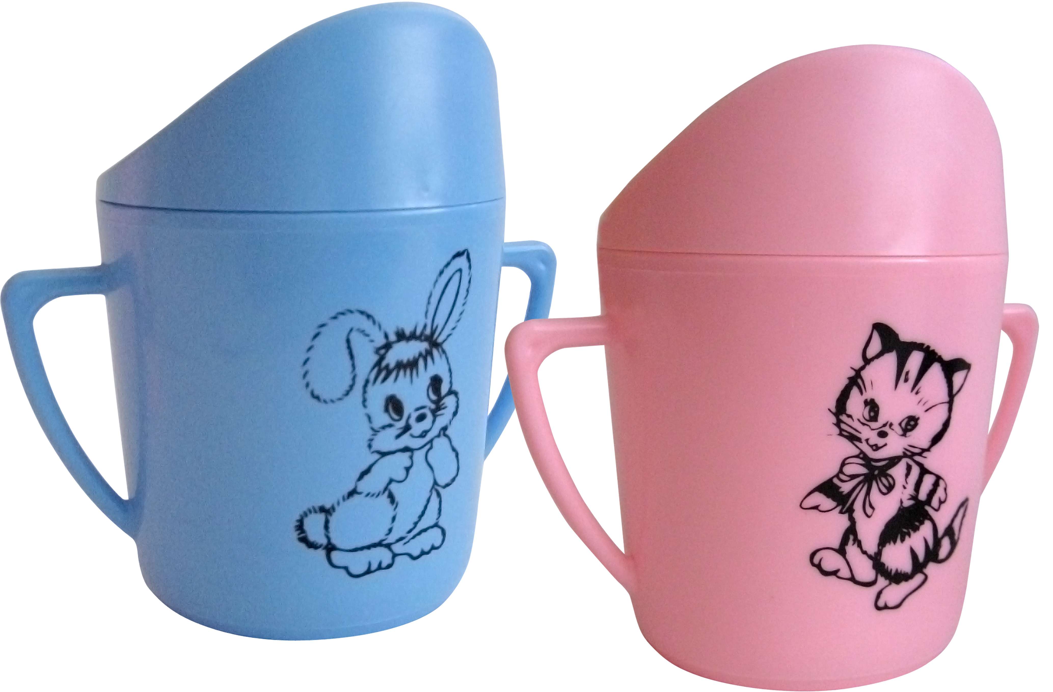Baby cup with drinker - one-colour print